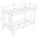 preview thumbnail 11 of 9, Modern Twin over Twin Metal Bunk Bed with Ladder and Sturdy System for Adults Teens