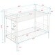 preview thumbnail 11 of 9, White Twin over Twin Metal Bunk Bed with Ladder