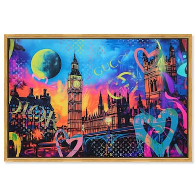 London Graffiti Canvas by Art Remedy