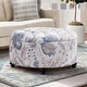 preview thumbnail 4 of 64, Tufted Large Round Storage Ottoman Footrest Beige/ Grey/ Blue
