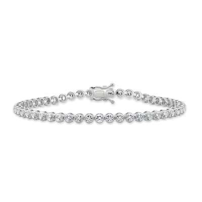 Joelle Collection Diamond Bracelet 3.00ct 14K Gold - White