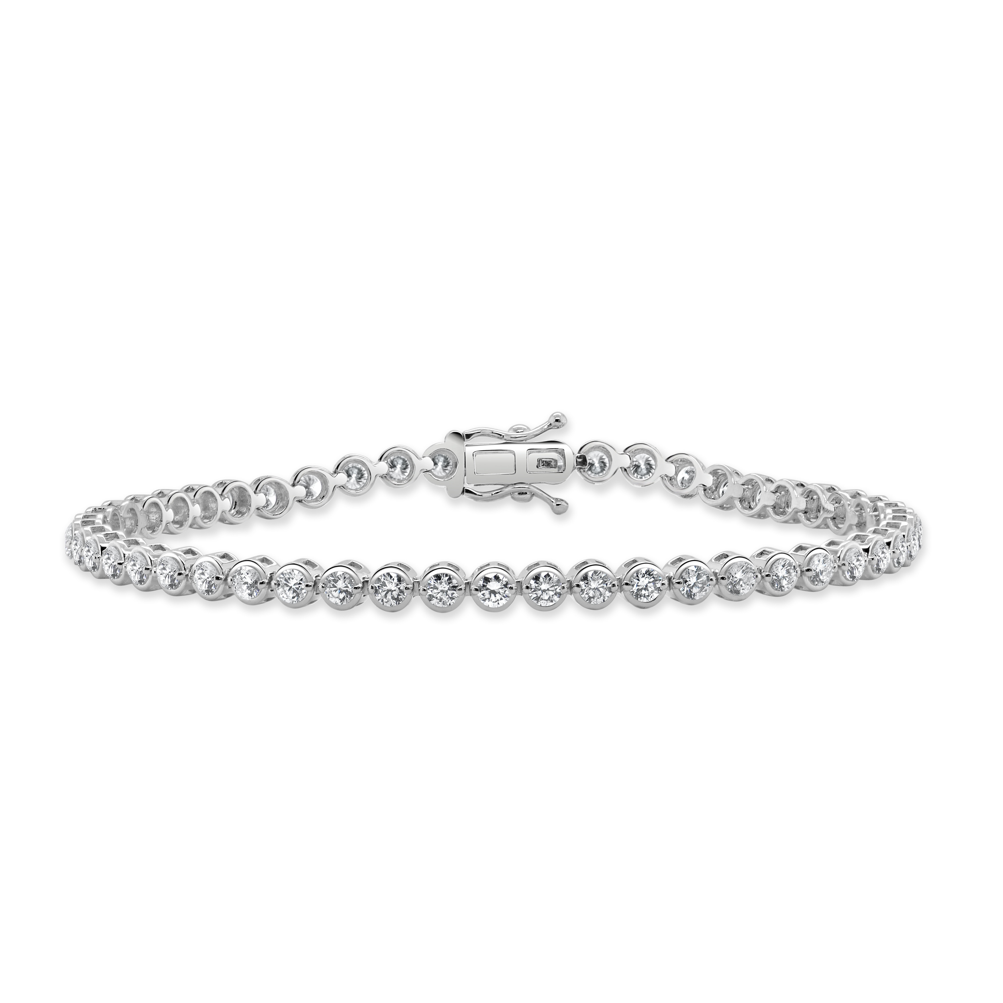 Joelle Collection Diamond Bracelet 3.00ct 14K Gold - White