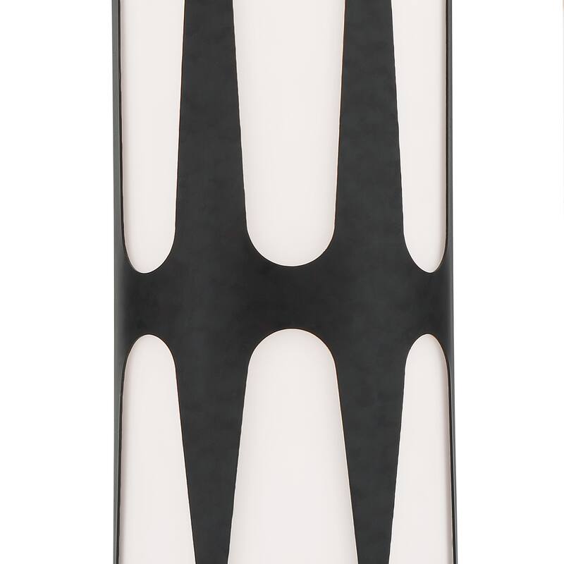 Royston 2 Light Black Wall Mount - 6.75'' W x 17.75'' H x 3.375'' D