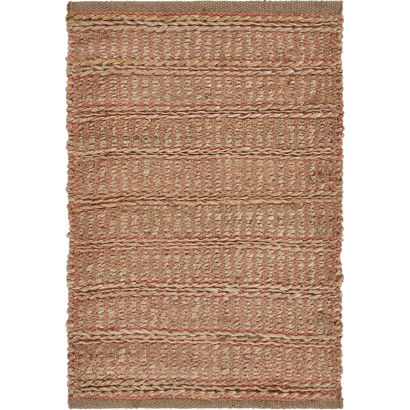 HomeRoots No Pattern and Not Solid Color Bohemian Rectangle Area Rug - 9' X 12'