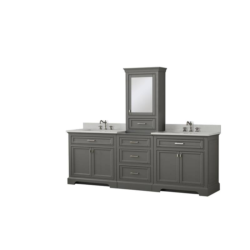 Milano 96" Double Sink Bathroom Vanity Modular Set