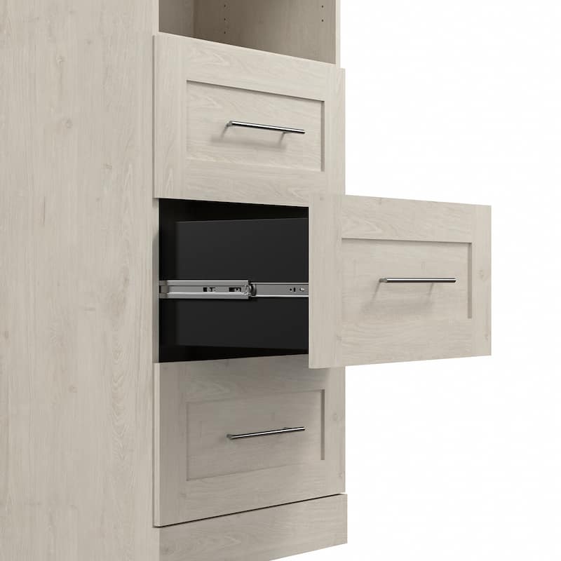 Pur 25W Wardrobe with Drawers by Bestar - Wardrobe with Drawers