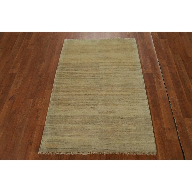 Gabbeh Oriental Accent Rug Hand-Knotted Wool Carpet - 2'9"x 4'2"