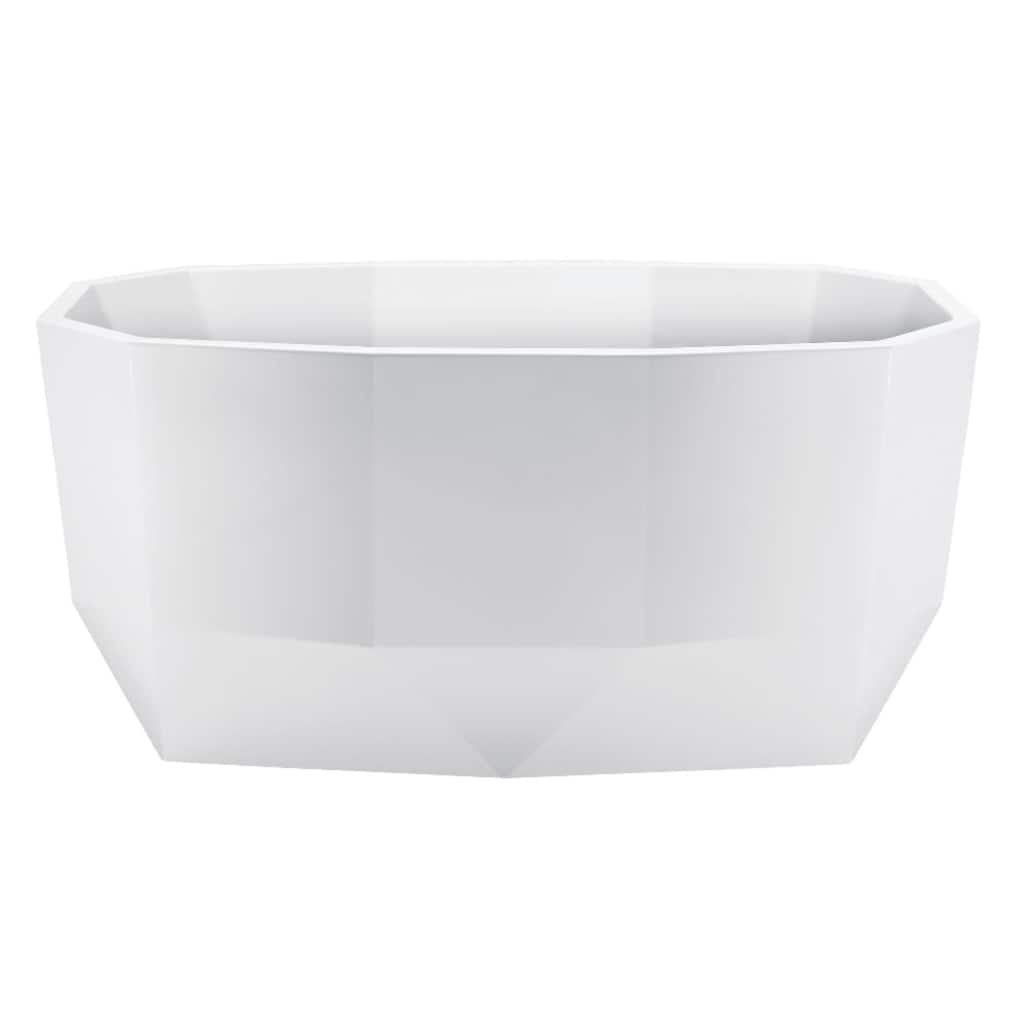 Kingston Brass VTSQ593024 Aqua Eden 59" Free Standing Acrylic Soaking