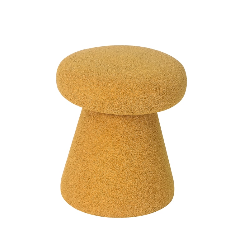 Adeco Mushroom Ottoman Large Soft Foot Stool for Living Room Bedroom