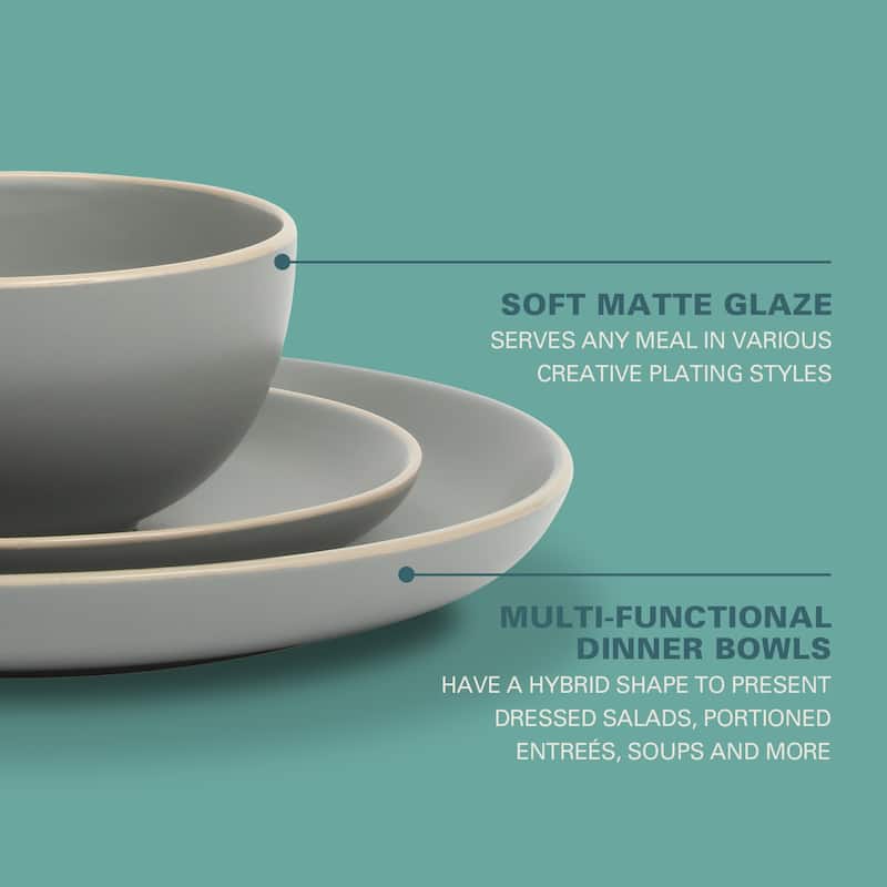 Gibson Home Rockaway 12pc Dinnerware set