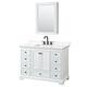Option White / White Quartz Top / Matte Black Hardware