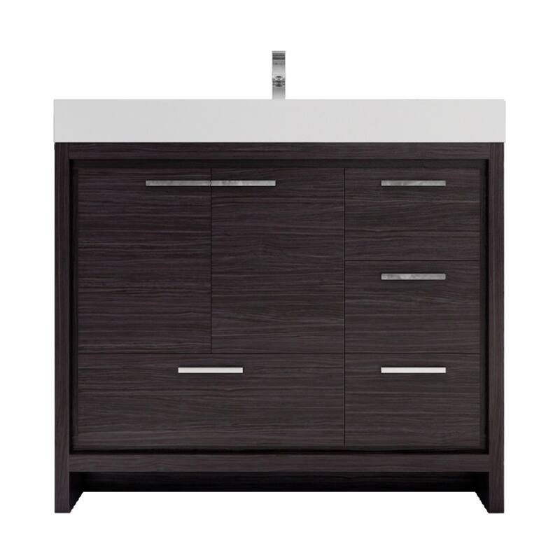 Dove 42'' Freestanding Vanity with Reinforced Acrylic Sink