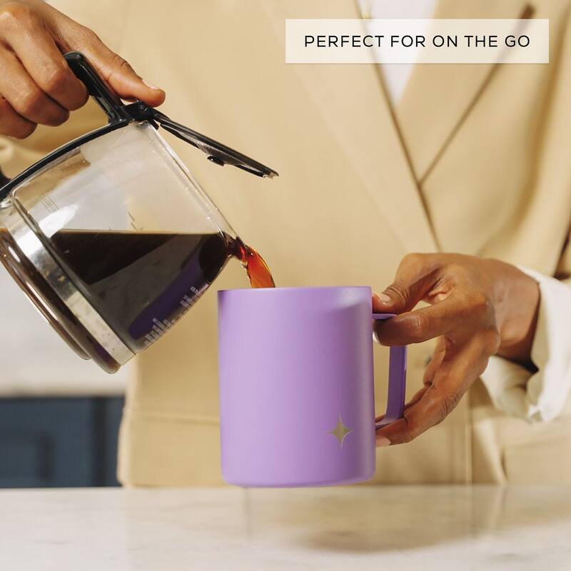 JoyJolt Vacuum Insulated Stainless Steel Tumbler Mug with Lid & Handle - 12 oz - 12 oz