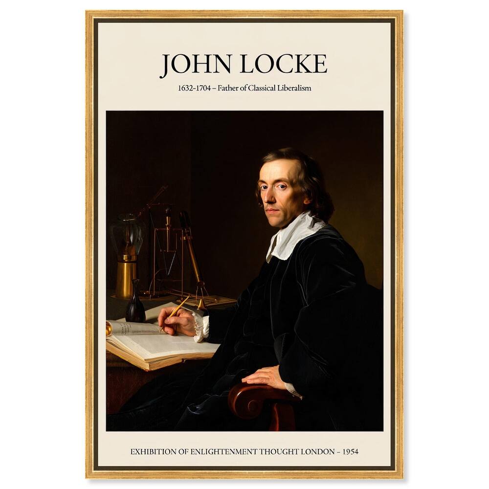 Father of Liberalism Depicted Canvas by Art Remedy