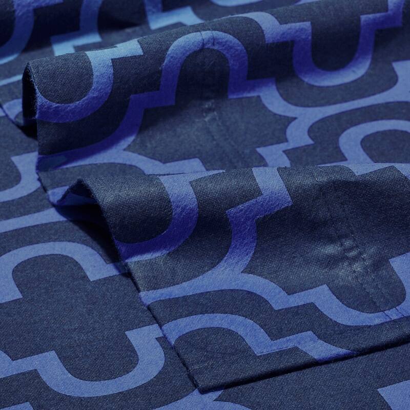 Superior Flannel Cotton Trellis Pocket Bed Sheet Set