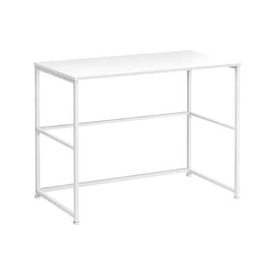 Computer Desk, Home Office, Laptop, Left, Right Set-up, Storage Drawers, 40"l, Work, White Laminate