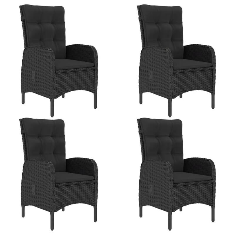 vidaXL Solid Acacia Wood Patio Dining Set 3/5/9 Piece Gray/Gray and Brown