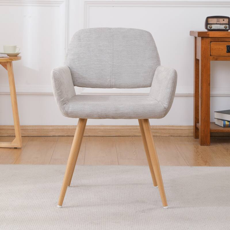 Upholstered Side Dining Chair with Metal Leg