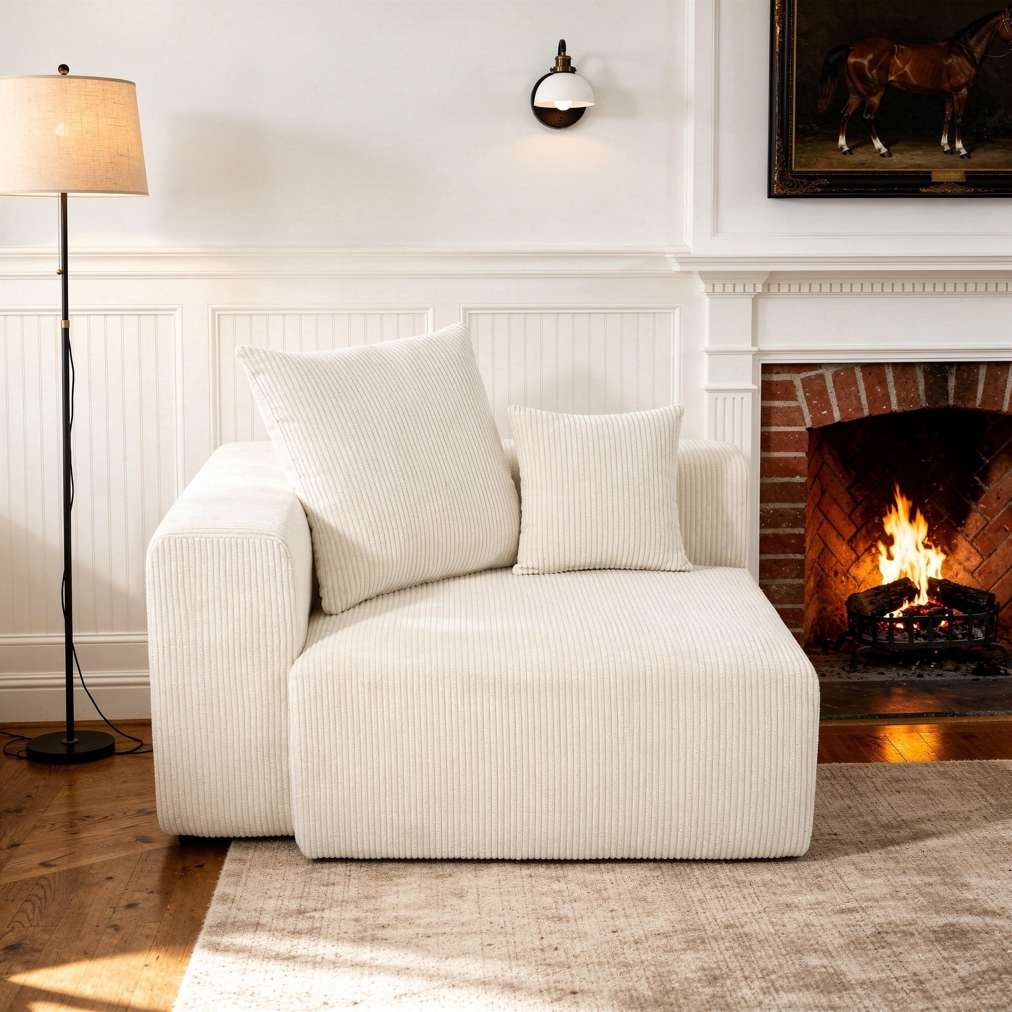 Option Beige-armchair left