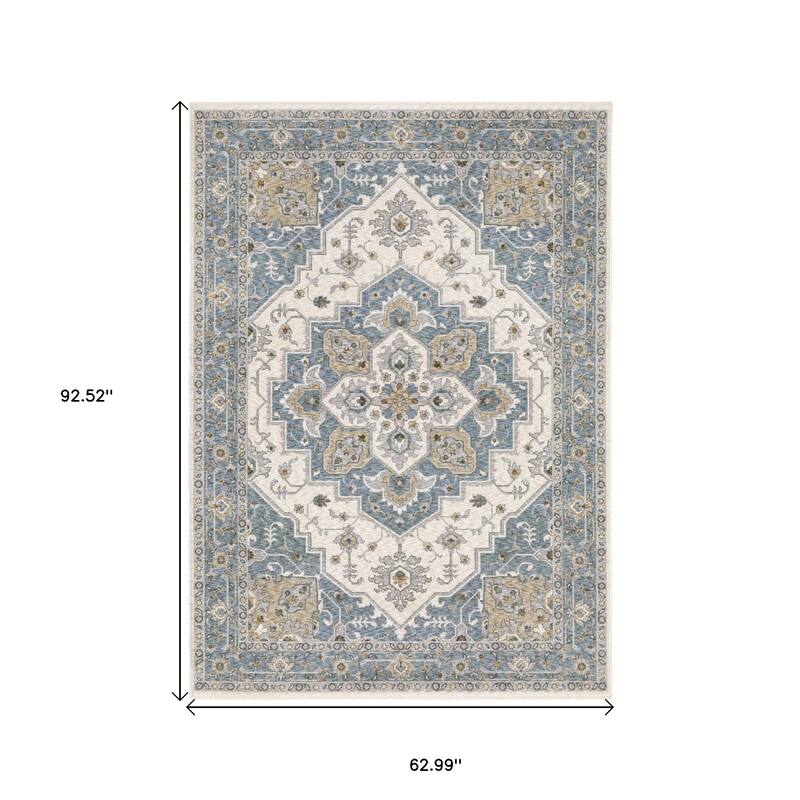 HomeRootsMedallion Traditional Runner Area Rug