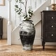 preview thumbnail 2 of 5, Vingate White and Black Ceramic 18.3-Inch Tall Urn Vase