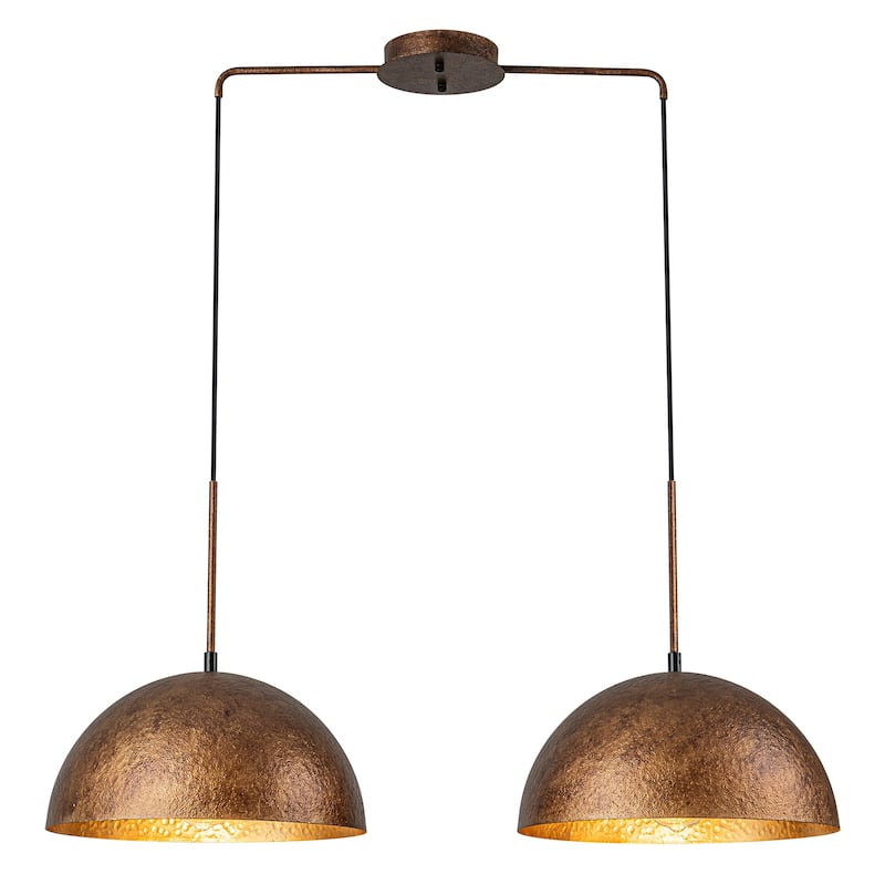 Industiral Hammered Antique Copper Dome Pendant Light