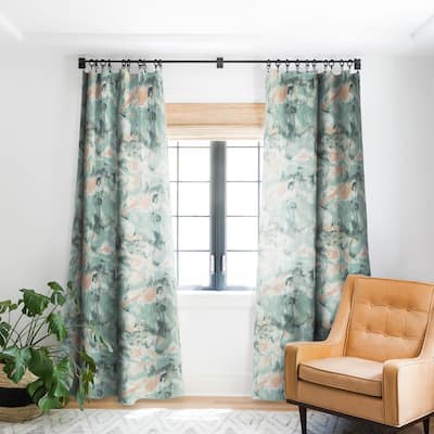 Blackout Marble Mist Made-to-Order Curtain Panel (One Panel)
