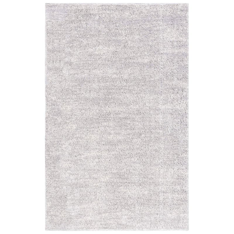 SAFAVIEH Berber Shag Rafaele 1.25-inch Thick Rug - 9' x 12' - Grey/Ivory - Rectangle