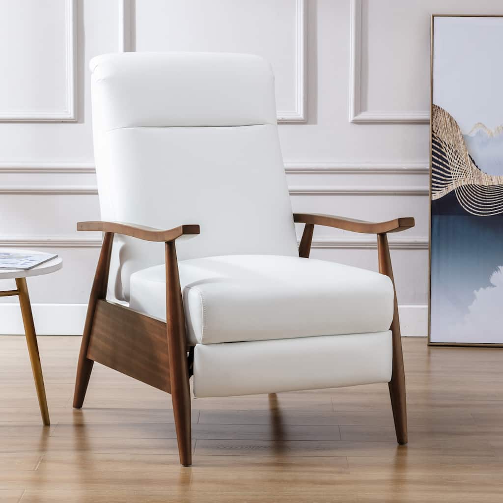 Sienna Upholstered Wood Push Back Recliner by Greyson Living