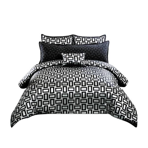 The most common king comforter set material is cotton. overstock com