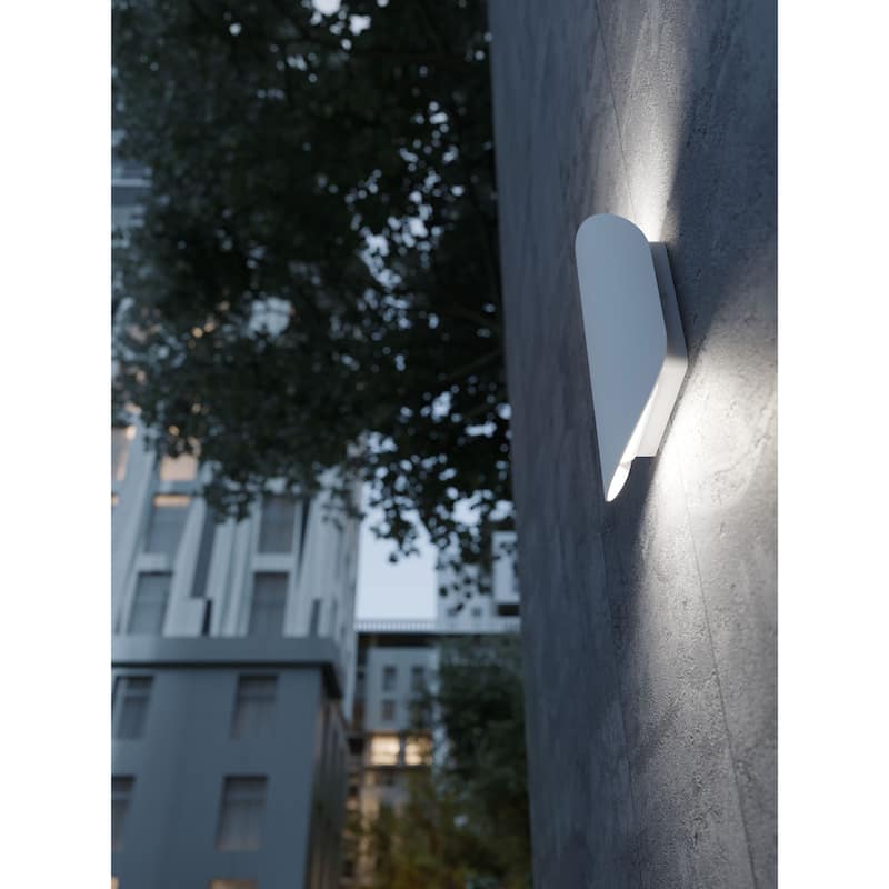 AFX Remy Outdoor LED Wall Sconce - White - 10-Inch