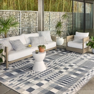 Alexander Home Renee Modern Buffalo Check Indoor / Outdoor Rug - Bed ...