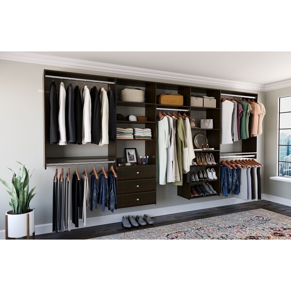 Easy Track 12 Ft. W. Classic Laminate Closet Kit - Bed Bath