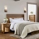 preview thumbnail 5 of 9, Modern Glam LED Flush Mount Textured Glass Wall Sconce Accent Bedroom Lighting - W4.7" x H9.1"