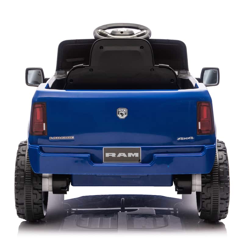 Licensed Dodge RAM 3500 12V Kids Ride On Truck, W/ Remote Control, 2WD & Rear Shock Suspension, LED Headlights