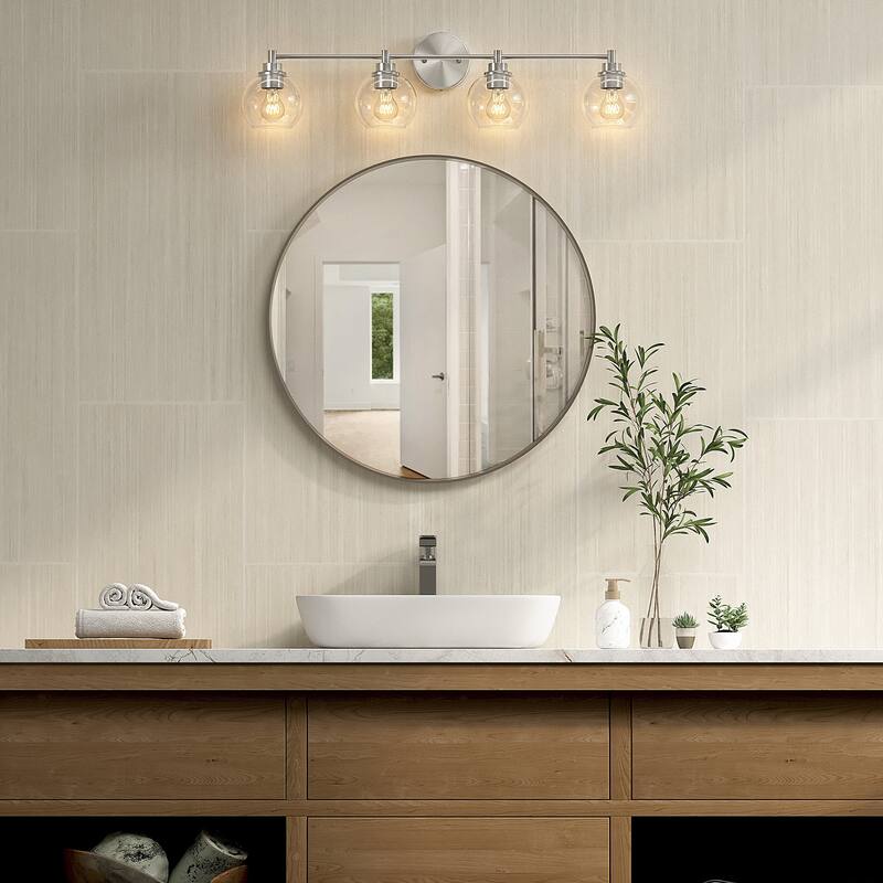 Dimmable Bathroom Vanity Light Globe Glass Shades