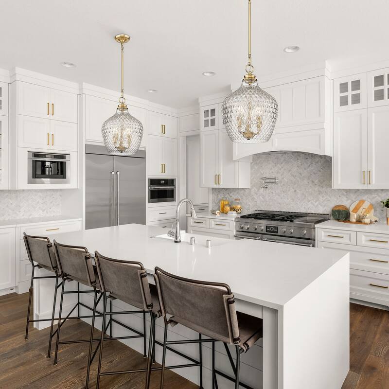 Golden Lighting Adeline 3-light Pendant in Modern Brushed Gold - 3 Light Pendant