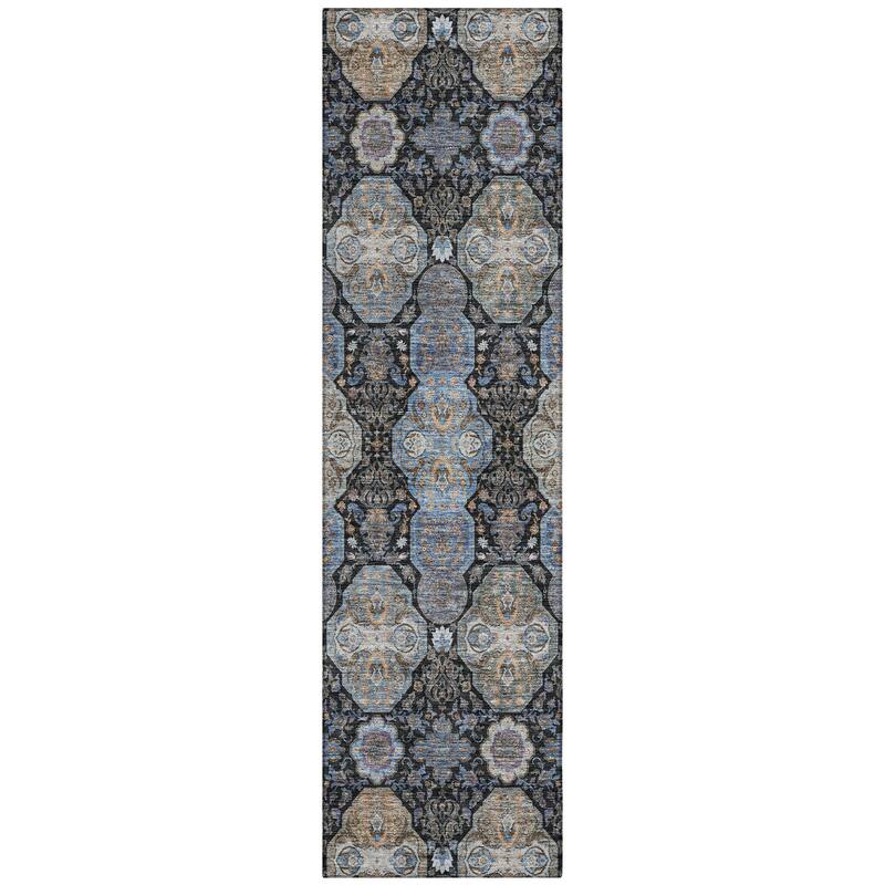 Machine Washable Indoor/ Outdoor Traditional Tracey Chantille Rug