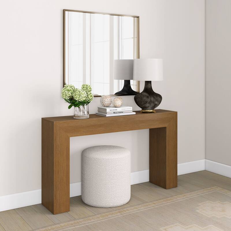 Plank and Beam Grande Console Table - 56" - Pecan Wirebrush