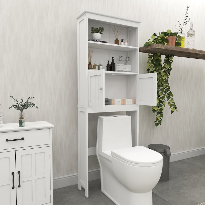 Over The Toilet Rack 2 Tier Toilet Bathroom Spacesaver Storage Shelf