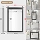 preview thumbnail 83 of 96, Modern Wall Mirrors, Rectangular Mirror with Wood Framed, Bathroom Mirror Barn Mirror Barn Door Mirror with Multi Size