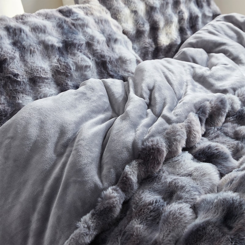 Beary Soft - Coma Inducer® Oversized Comforter Set - Glacier Black Bear