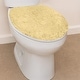 preview thumbnail 32 of 189, Home Weavers Waterford Collection Cotton Toilet Lid Rug | Elastic Fit | Fit Most Standard Toilet Lid | 18"x18" Yellow