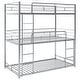 preview thumbnail 7 of 16, Twin Steel Triple Bunk Bed with Guardrails, Ladders