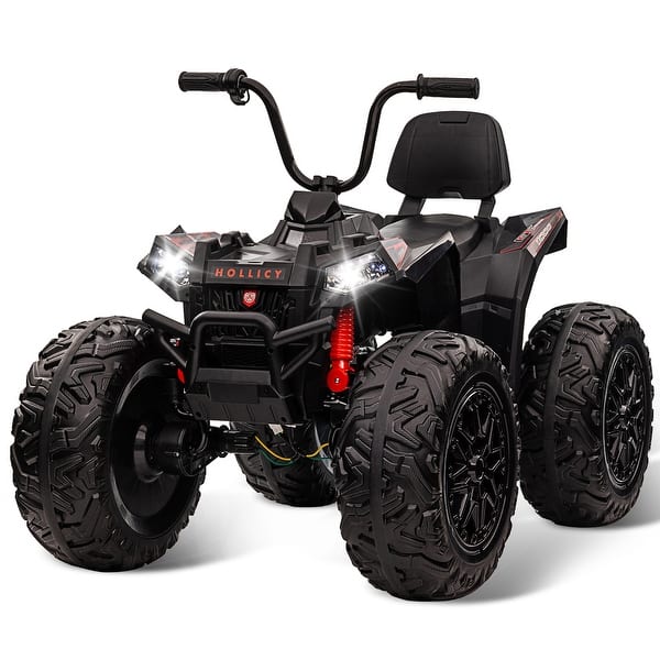 slide 2 of 35, 24V ATV Ride on Car 4WD Quad Electric Vehicle Black