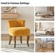 preview thumbnail 26 of 51, Xacobo Modern Velvet Tufted Vanity Stool with Wood Base by HULALA HOME