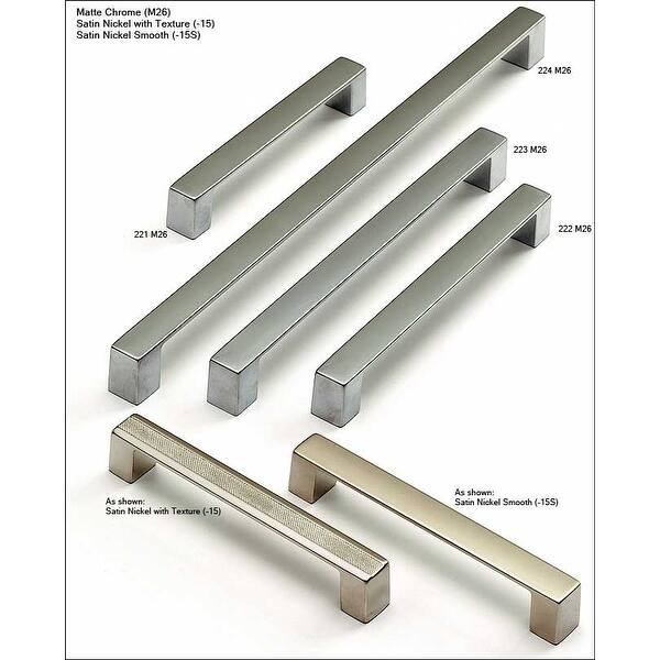 Schaub and Company Classico 12-5/8 Inch Center to Center Contemporary