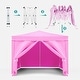 preview thumbnail 2 of 22, 10 x10 Folding Canopy with 4 Sidewalls Outdoor Event Shelter Gazebo Portable Tents for Parties, Canopy Weight Bag Carry Bag
