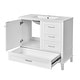preview thumbnail 32 of 70, GDFStudio - Aurea 36" Bathroom Vanity with Ceramic Sink, Soft-Close Door & 3 Drawers