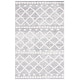 preview thumbnail 2 of 4, Martha Stewart Lucia Shag Sarika Contemporary Rug 5' x 8' - Grey/Ivory - Rectangle